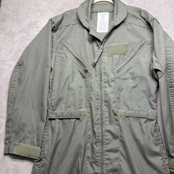 USAF Military Flight Suit CWU-27/P Green‎ Fire Resistant Nomex Men's 38R